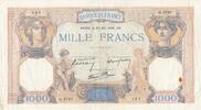 Frankreich 1000 francs 1000 Francs Ceres and Mercury - 30-05-1940 - Serial Q.9787 -