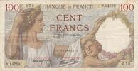 Frankreich 100 francs 100 Francs Sully - 22-08-1940 - Serial F.14759 -