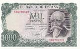 1000 pesetas 1971 Spanien 1000 Pesetas - José Echegaray - Madrid - 1971 - Serial 5D I- / VZ+ / VZ-ST