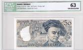 Frankreich 50 francs 50 Francs - Quentin de la Tour - 1987 - Serial G.49 - ICG 63UNC -
