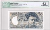 Frankreich 50 francs 50 Francs - Quentin de la Tour - 1992 - Serial L.72- ICG 63UNC -