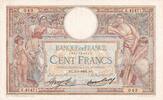 Frankreich 1934 100 Francs - Luc Olivier Merson - 04-01-1934 - Serial K.42471 III / SS