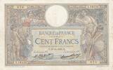Frankreich 1926 100 Francs - Luc Olivier Merson- Grands cartouches - 25-11-1926 - Serial S.16132 IV / S+
