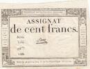 Frankreich  100 Francs - 18 Nivose An III - (07.01.1795) - Sign. Saxy - Serial 2006 III / SS