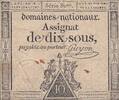 Frankreich 10 sous 10 Sous Women (04-01-1792) - Sign. Guyon - Serial 80 -