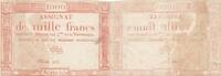Frankreich  1000 Francs 18 Nivose n III (7.1.1795) - Sign. Lehord IV / S+