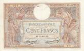 Frankreich 1934 100 Francs Luc Olivier Merson - 05-07-1934 - Serial G.45230 III / SS