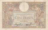 Frankreich 1937 100 Francs Luc Olivier Merson - 09-09-1937 - Serial D.55507 IV / S
