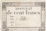 Frankreich 100 francs 100 francs - 18 Nivose An III - 1794 - Sign. Boitet - Serial 1883 -