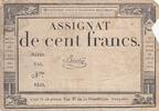 Frankreich 100 francs 100 francs - 18 Nivose An III - 1794 - Sign. Bouly - Serial 916 -