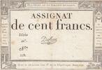 Frankreich 100 francs 100 francs - 18 Nivose An III - 1794 - Sign. De Caen - Serial 467 -