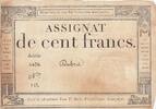 Frankreich 100 francs 100 francs - 18 Nivose An III - 1794 - Sign. Dubra - Serial 2438 -