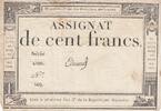 Frankreich 100 francs 100 francs - 18 Nivose An III - 1794 - Sign. Edouard - Serial 4109 -