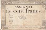 Frankreich 100 francs 100 francs - 18 Nivose An III - 1794 - Sign. Lehord - Serial 2836 -