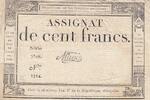 Frankreich 100 francs 100 francs - 18 Nivose An III - 1794 - Sign. Mane - Serial 3748 -