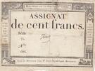 Frankreich 100 francs 100 francs - 18 Nivose An III - 1794 - Sign. Vienoz - Serial 33 -