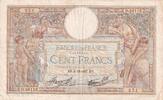 Frankreich 1937 100 Francs Luc Olivier Merson - 02-12-1937 - Serial O.56115 IV / S