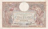 Frankreich 1937 100 Francs Luc Olivier Merson - 30-12-1937 - Serial Z.56740 IV / S