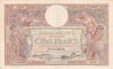 Frankreich 1939 100 Francs Luc Olivier Merson - 06-04-1939 - Serial Y.65697 III / SS+