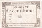 Frankreich 100 francs 100 Francs - 18 Nivose An III - (07.01.1795) - Sign. Oudry - Serial 798 -