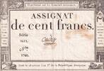 Frankreich 100 francs 100 Francs - 18 Nivose An III - (07.01.1795) - Sign. Oudry - Serial 798 -