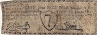 Frankreich 7 sols Paris Compagnie de Commission, rue des Bons-enfants - 1792 IV / S