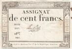 Frankreich 100 francs 100 Francs - 18 Nivose An III - (07.01.1795) - Sign. Le Noble - Serial 3117 -