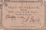 Frankreich 5 sols 5 Sous - Haute-Garonne - Verdun-sur-Garonne - 1792 III / SS