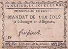 Frankreich 10 sols 10 Sous - Aveyron - Cujoul - 1792 - Serial D -