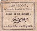 Frankreich  6 Deniers - Bouches du Rhône - Tarascon - 1792 III / SS