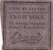 Frankreich 3 sols 3 Sols - Côte d'Or - Ville de Beaune - 09 Avril 1792 -