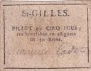 Frankreich 5 sous 5 Sous - Gard - Commune de Saint-Gilles - 1792 -