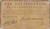 Frankreich  10 Sous - Gard - Commune de Uzès - 1791 IV / S