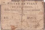 Frankreich 5 sous 5 Sous - Haute-Garonne - Billet de Ville de Rieux - 1792 -