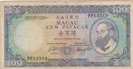 100 patacas 1984 Macao 100 patacas - Baia da Praia Grande - BNU - 1984 - P.61b IV / S