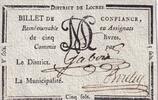 Frankreich 5 sols 5 Sols - Indre et Loire - District de Loches - 1792 -