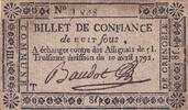 Frankreich 8 sous 8 Sous - Isère - Commune de Grenoble - 1792 -