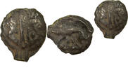 Gallien 1 Ier siècle AV JC Leuci - Potin, with Indian Head, Class Ib TB+/TTB