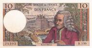 Frankreich 10 francs 10 Francs Voltaire - 04-02-1965 - Serial R.130 -