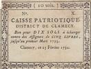 Frankreich 1792 10 sols - Nievre - Patriotic fund of Clamecy III / SS