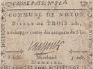 Frankreich  3 sols - Oise - Municipality of Noyon - Merchant Mercier - R5 on Kolsky (rare) III / SS