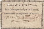 Frankreich  20 sols - Orne - Patriotic fund of Nonant - ND IV / S