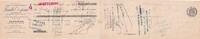 Frankreich  12 francs - Bordeaux - Bank cheque receipt - Petroleum oil and petrol refineries - 1909 III / SS