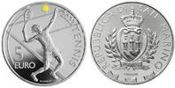 30 years of the San Marino Tennis Open - 5 Euros Silver Colour 2023 BE ( belle épreuve)