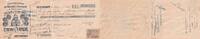 Frankreich 28 francs 28.50 francs - Receipt for bank cheque - Construction of casks and barrels of all sizes - 1912 TB+/TTB