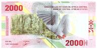 Staaten Zentralen Afrikas 2000 francs 2000 Francs - Building - Parrot - 2020 (2022) - Letter B2 -