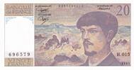 Frankreich 20 francs 20 Francs - Debussy - 1985 - Serial H.015 -