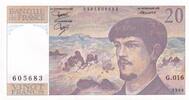 Frankreich 20 francs 20 Francs - Debussy - 1985 - Serial G.016 -