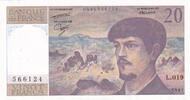 Frankreich 20 francs 20 Francs Debussy - 1987 - Serial L.019 -