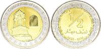 Libyen  1/2 Dinar - Gerisa Mausoleum - 2014 - Bimetal I- / VZ+ / VZ-ST